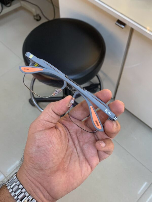 RB #4 METAL GREY BLUE CUT UV-400 SUNGLASSES - Image 10