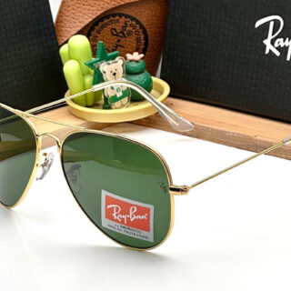 RB Aviator Classic Gold G-15 UV-400 Sunglasses