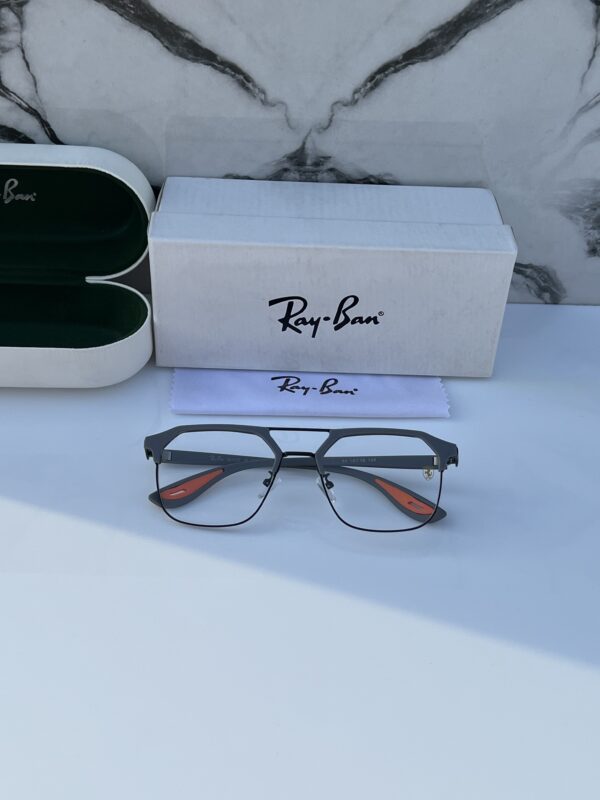 RB #4 METAL GREY BLUE CUT UV-400 SUNGLASSES - Image 4