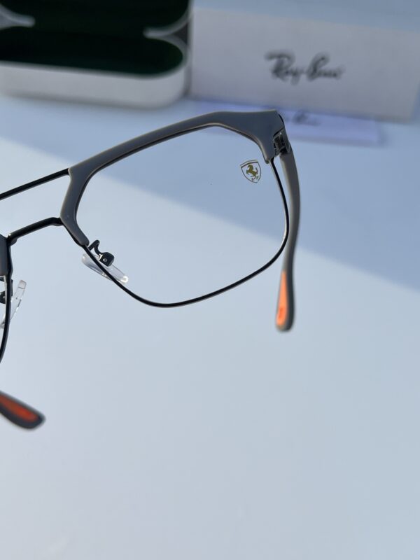RB #4 METAL GREY BLUE CUT UV-400 SUNGLASSES - Image 6