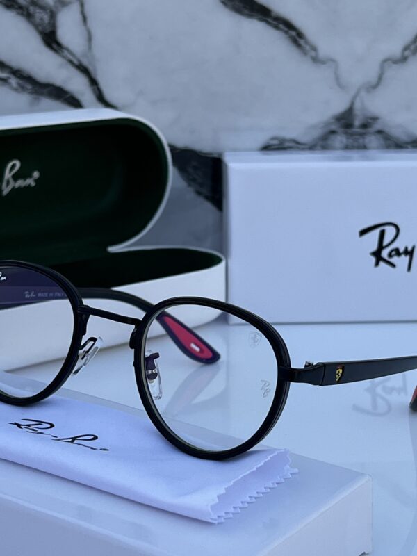 RB #2 METAL BLACK BLUE CUT SUNGLASSES - Image 2