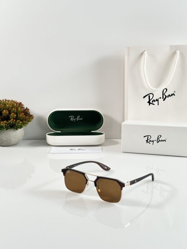 Rayban 04 Gold Mate Brown - Image 3