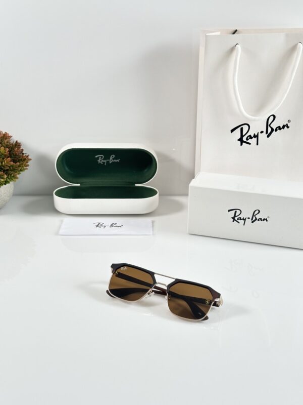 Rayban 04 Gold Mate Brown - Image 2