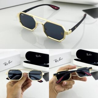 RAYBAN GOLD BLACK 23