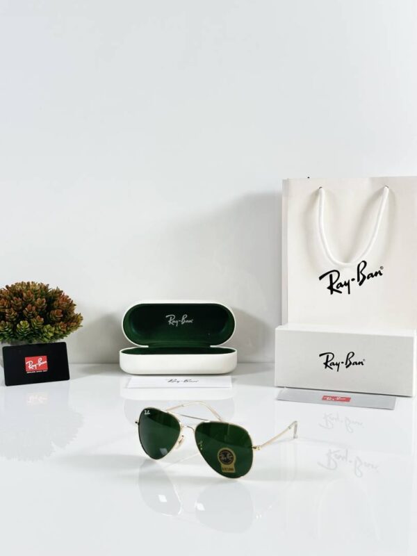 Rayban Aviator 3026 Gold Green GLASS - Image 2