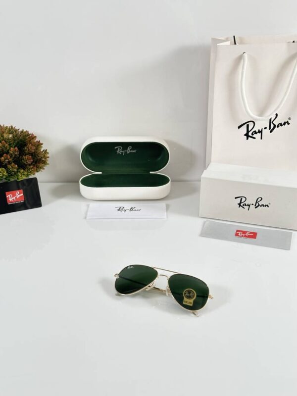 Rayban Aviator 3026 Gold Green GLASS - Image 4
