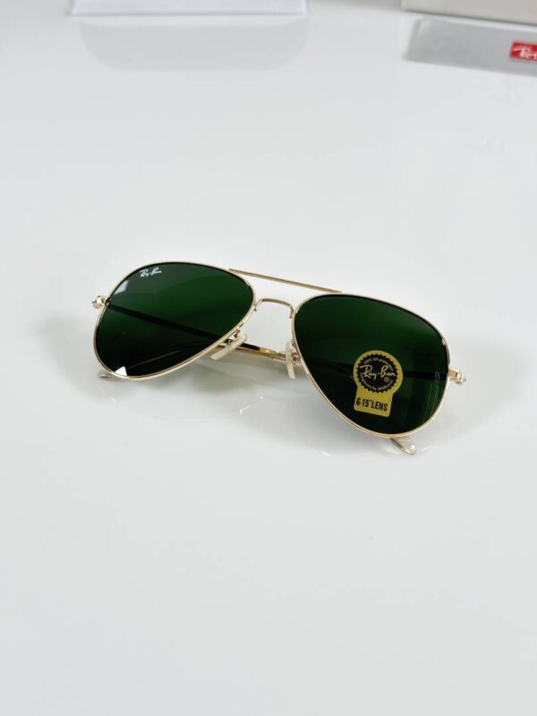 Rayban Aviator 3026 Gold Green GLASS - Image 3