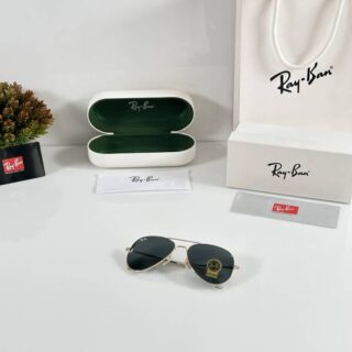 Rayban Aviator 3026 Gold Black (GLASS)
