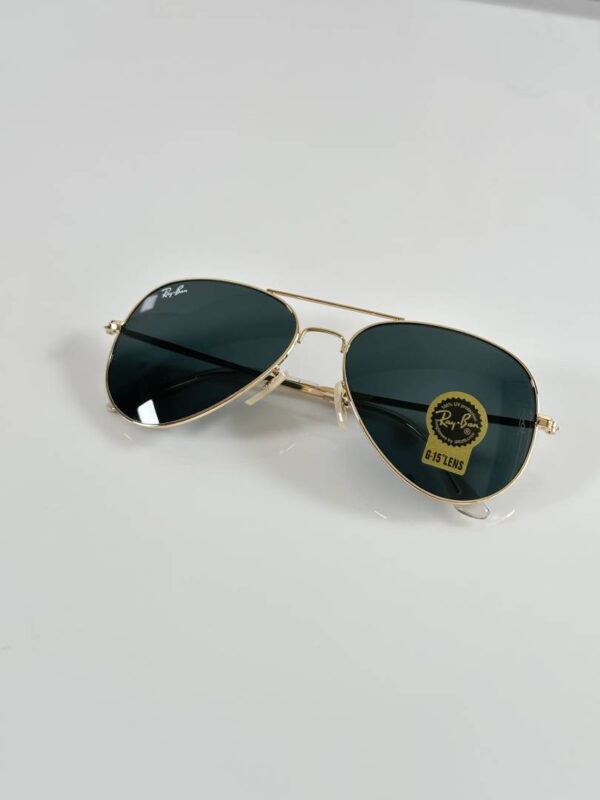 Rayban Aviator 3026 Gold Black (GLASS) - Image 2