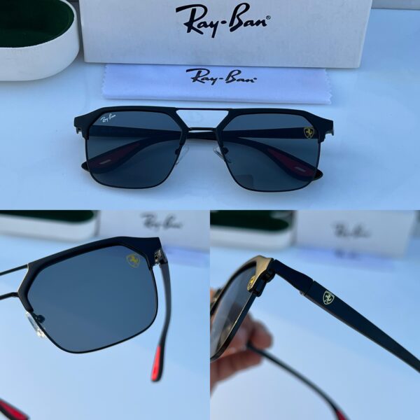 RB #4 METAL FULL BLACK POLARISED SUNGLASSES - Image 3