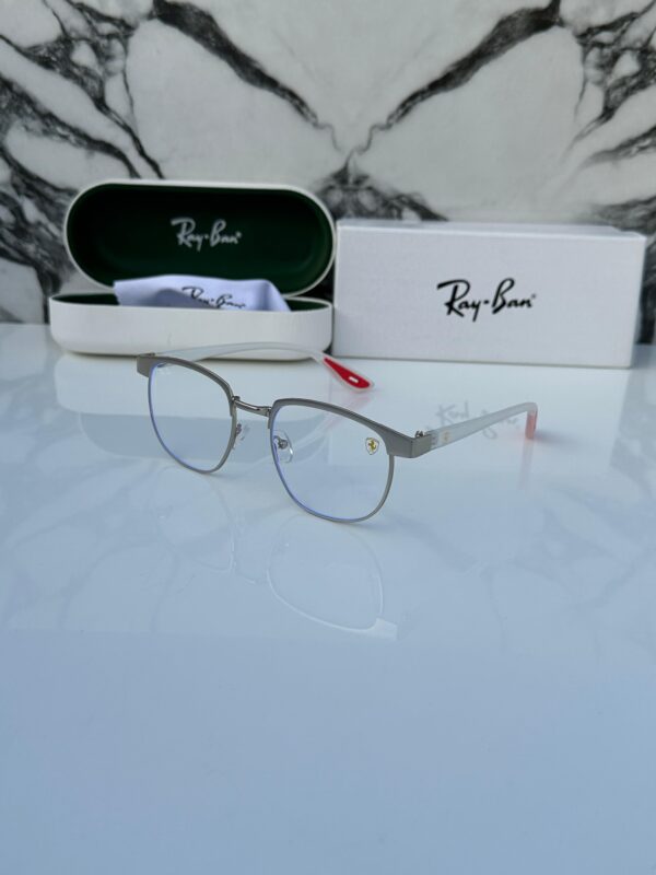 RB #3 METAL GREY BLUE CUT SUNGLASSES - Image 2