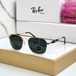 RB 1208 GOLD BLACK UV-400 SUNGLASSES