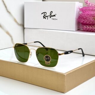 RB 1208 GOLD GREEN UV-400 SUNGLASSES