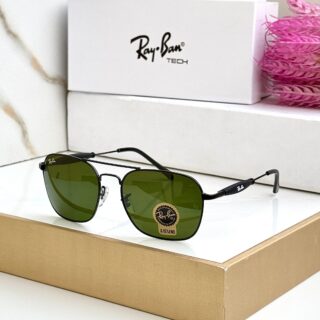 RB 1208 BLACK GREEN UV-400 SUNGLASSES