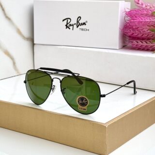 RB 3029 BLACK GREEN UV-400 SUNGLASSES