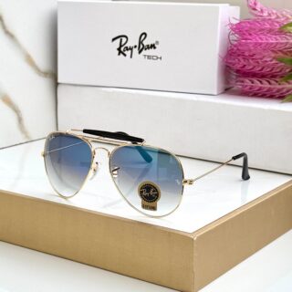 RB 3029 GOLD BLUE DC UV-400 SUNGLASSES