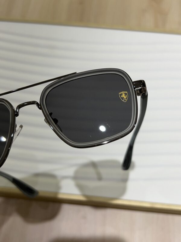 RB #6 METAL GREY BLACK UV-400 SUNGLASSES - Image 13