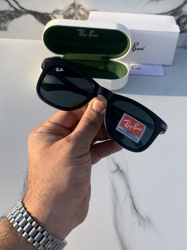 RB 4287 BLACK BLACK UV-400 SUNGLASSES - Image 3