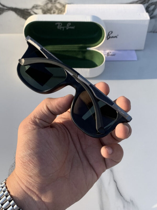 RB 4287 BLACK BLACK UV-400 SUNGLASSES - Image 4