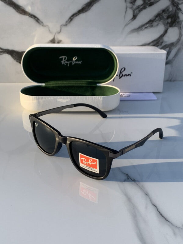 RB 4287 BLACK BLACK UV-400 SUNGLASSES - Image 8