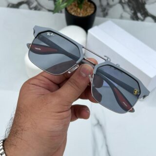 RB #4 METAL GREY BLACK UV-400 SUNGLASSES