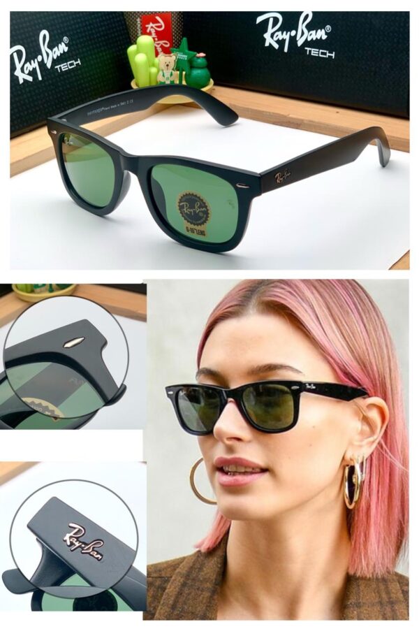 RB 2140 MATT G-15 GLASS LENS WAYFARER UV-400 SUNGLASSES - Image 2