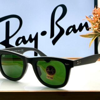 RB 2140 MATT G-15 GLASS LENS WAYFARER UV-400 SUNGLASSES