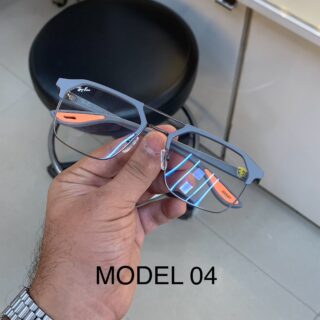 RB #4 METAL GREY BLUE CUT UV-400 SUNGLASSES
