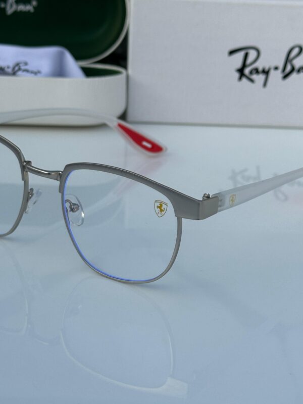 RB #3 METAL GREY BLUE CUT SUNGLASSES - Image 3