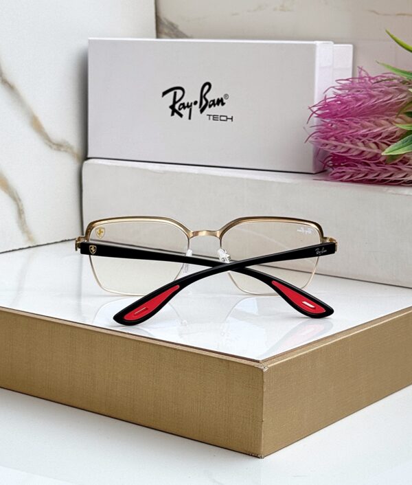 RB #7 METAL GOLD BLUE CUT SUNGLASSES - Image 2