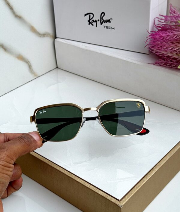 RB #7 METAL GOLD GREEN UV-400 SUNGLASSES kooda koon - Image 2
