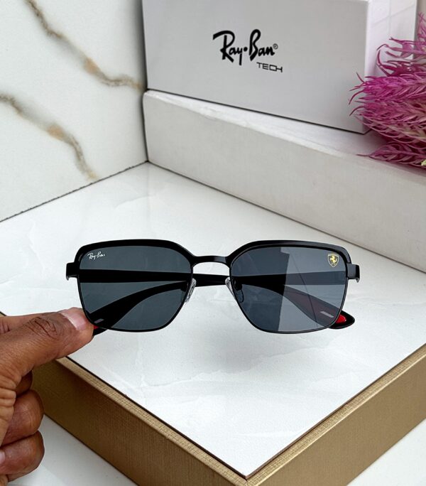 RB #7 METAL BLACK BLACK UV-400 SUNGLASSES - Image 3