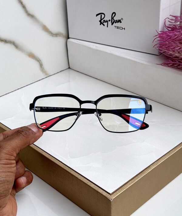 RB #7 METAL BLACK BLUE CUT SUNGLASSES - Image 3