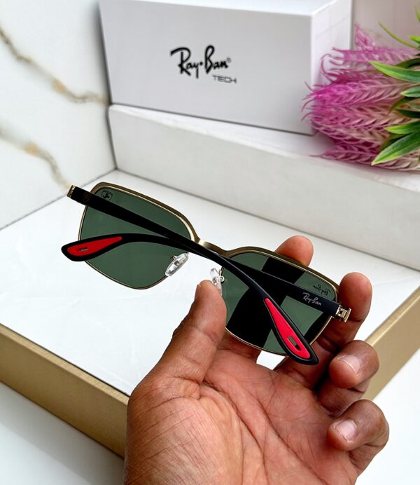 RB #7 METAL GOLD GREEN UV-400 SUNGLASSES kooda koon - Image 4