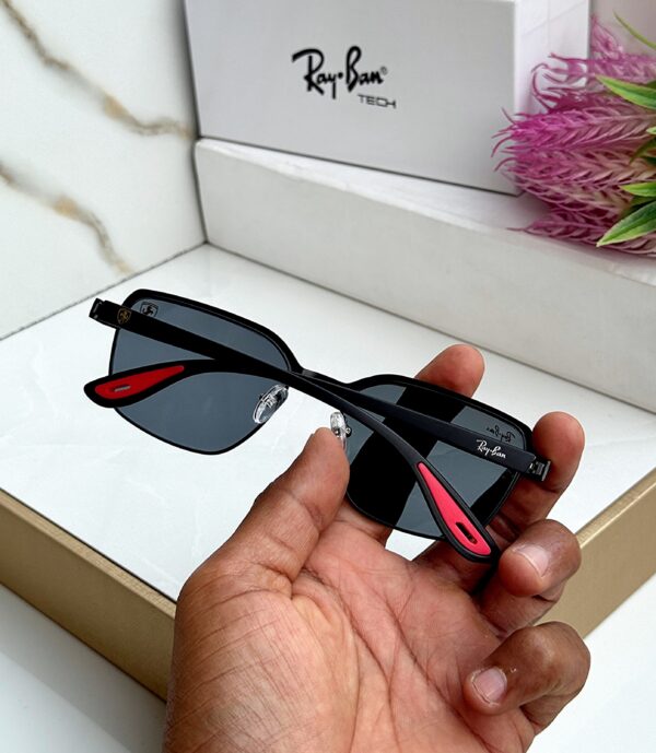 RB #7 METAL BLACK BLACK UV-400 SUNGLASSES - Image 4